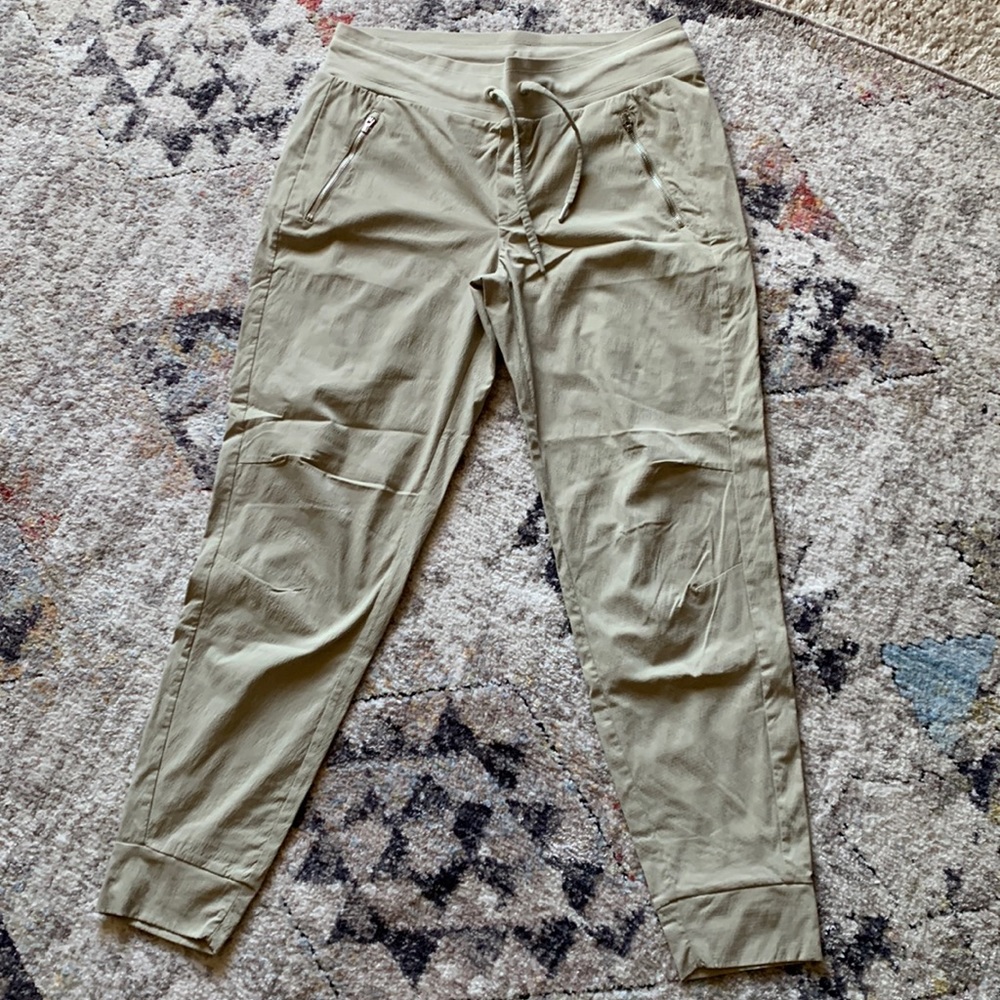 Athleta Womens Joggers, beige color